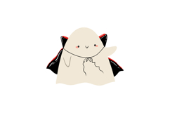 Cute Halloween Ghost Clipart Set Product Image 6