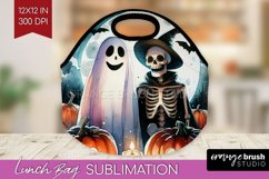 Ghost Lunch Bag - Halloween Ghost Lunch Bug PNG Sublimation Product Image 1