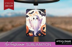 Ghost Air Freshener PNG - Halloween Ghost PNG Sublimation Product Image 1