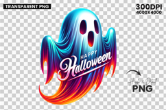 Happy Halloween Ghost Clipart PNG Sublimation Design Product Image 3