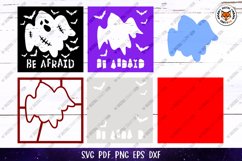 Halloween Ghost Card Confetti Shaker, 3D Halloween Card SVG Product Image 3