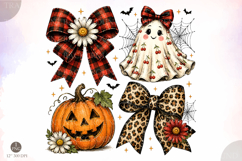 Halloween Ghost Coquette Png,Leopard Pumpkin Ghost PNG Product Image 1