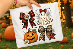 Halloween Ghost Coquette Png,Leopard Pumpkin Ghost PNG Product Image 3