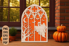 Halloween Ghost Gothic Laser Cut SVG Product Image 1