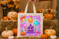 Halloween Ghost Haunted House PNG Product Image 2