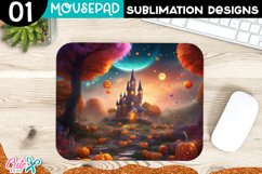 Halloween Ghost Mouse pad Sublimation Design PNG