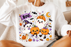 Halloween Ghost Pumpkin PNG Product Image 3