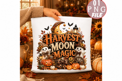 Halloween Ghost Pumpkin Sublimation PNG Product Image 1