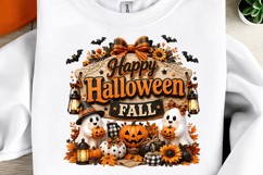 Halloween Ghost Pumpkin Sublimation PNG Product Image 2