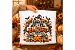 Halloween Ghost Pumpkin Sublimation PNG Product Image 2