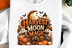 Halloween Ghost Pumpkin Sublimation PNG Product Image 2