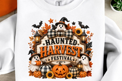 Halloween Ghost Pumpkin Sublimation PNG Product Image 2