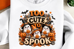 Halloween Ghost Pumpkin Sublimation PNG Product Image 2