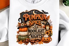 Halloween Ghost Pumpkin Sublimation PNG Product Image 2