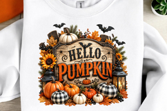 Halloween Ghost Pumpkin Sublimation PNG Product Image 2