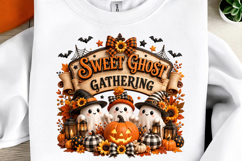 Halloween Ghost Pumpkin Sublimation PNG Product Image 2