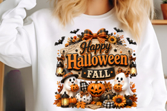 Halloween Ghost Pumpkin Sublimation PNG Product Image 3