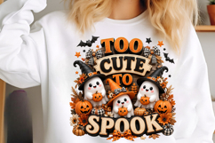 Halloween Ghost Pumpkin Sublimation PNG Product Image 3
