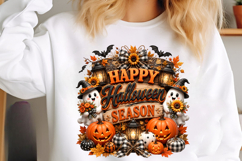 Halloween Ghost Pumpkin Sublimation PNG Product Image 4