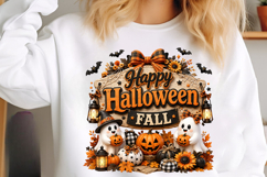 Halloween Ghost Pumpkin Sublimation PNG Product Image 4