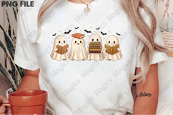 Halloween Ghost Reading Books PNG Product Image 2