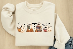 Vintage Halloween Ghost Reading Books Product Image 2