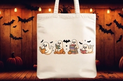 Vintage Halloween Ghost Reading Books Product Image 5