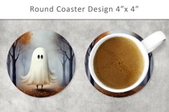 Halloween Ghost Round Coaster Bundle Product Image 4