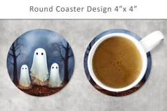 Halloween Ghost Round Coaster Bundle Product Image 5