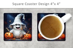 Halloween square coaster, Halloween Magnets Product Image 1