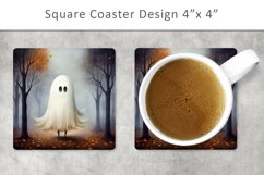 Halloween Ghost Square Coaster Bundle Product Image 5