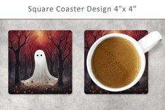 Halloween Ghost Square Coaster Bundle Product Image 7