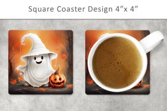 Halloween Ghost Coaster, Halloween Kitchen Decor Product Image 1