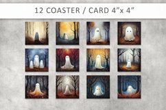 Halloween Ghost Square Coaster Bundle Product Image 2