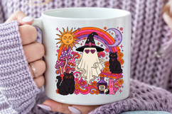 Halloween Ghost Sublimation, Retro Witchy Season Design Product Image 5