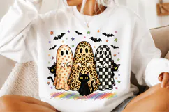 Halloween Ghost Trio PNG, Spooky Season PNG Product Image 1