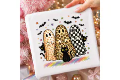 Halloween Ghost Trio PNG, Spooky Season PNG Product Image 3