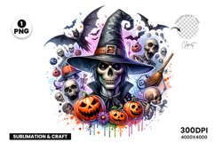 Halloween, Halloween clipart, Halloween png, sublimation designs, Halloween sublimation, Ghost Skull Witch halloween clipart, halloween clipart png, halloween sublimation, halloween sublimation design, halloween watercolor clipart, halloween watercolor su
