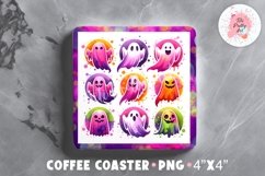 Tarot Card The Halloween Square Coaster, Coffee Square Coaster Sublimation Png, Square Coaster Png