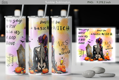 Halloween Quotes|Halloween Witch |Spooky Vibe| Girl Tumbler Product Image 1