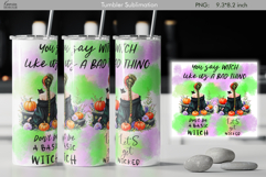 Halloween Quotes|Halloween Witch |Spooky Vibe| Girl Tumbler Product Image 1