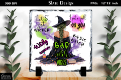 Halloween Quotes|Cute Witch Sayings Slate Design Product Image 1