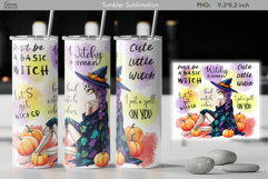 Halloween Quotes|Halloween Witch |Spooky Vibe| Girl Tumbler Product Image 1