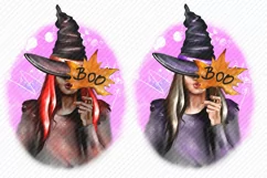 Halloween Clipart Witch Clipart Girl Clipart Masquerade Product Image 2