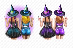 Halloween Girl Clipart Halloween Witch Clipart Girl Clipart Product Image 2