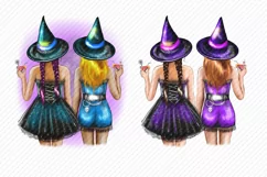 Halloween Girl Clipart Halloween Witch Clipart Girl Clipart Product Image 2