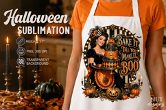 Halloween Kitchen sublimation Glamour Girl Baking Product Image 1