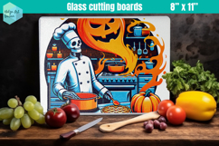 Halloween Glass Cutting Boards Kitchen Product Image 1