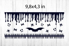 Halloween Libbey Glass Can SVG. Glass Can Wrap SVG. Product Image 2