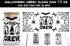 Halloween Libbey Glass Can SVG. Halloween Glass Can Wrap SVG Product Image 1